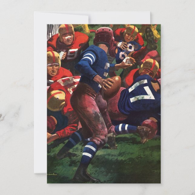 Joueur de football américain vintage quarterback e (Devant)