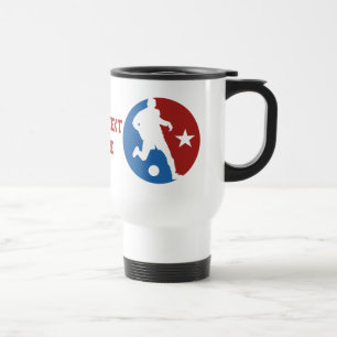 Joueur de football tasses personnalisées
