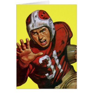 Joueur de football vintage arrière courant n° 31