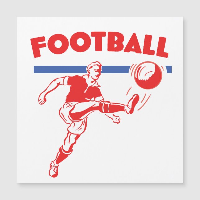 Joueur de football vintage des années 1950 (Devant)