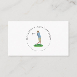 Joueur de golf - Carte de visite instructeur