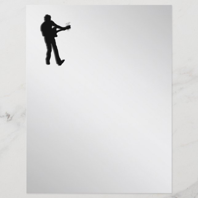 Joueur de guitare argenté (Devant)