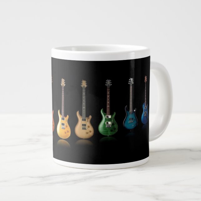 Joueur de guitare coloré Mug (Devant droit)
