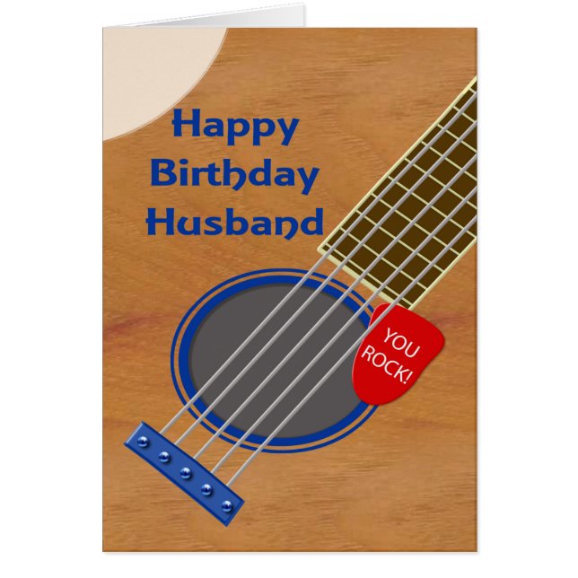 Joueur de guitare du mari Anniversaire (Devant)