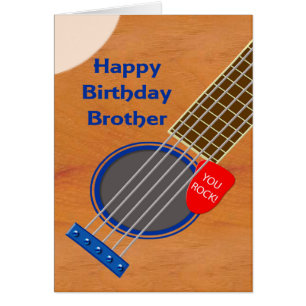 Joueur de guitare Frère Anniversaire