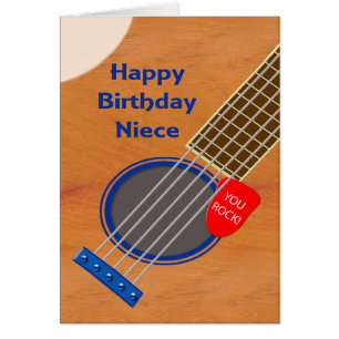 Joueur de guitare nièce Anniversaire