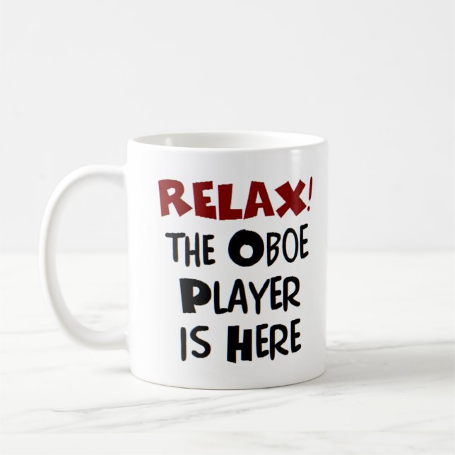 joueur de hautbois est ici mug (Gauche)