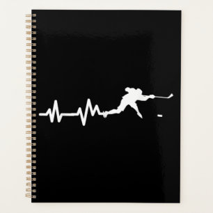Joueur de hockey battement de coeur du hockey sur