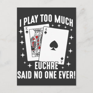 Joueur de la carte Euchre Jeu de nuit