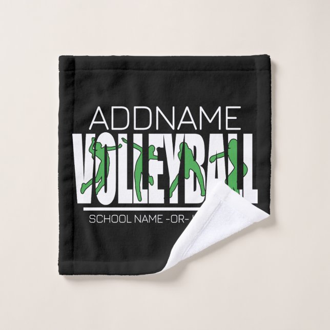 Joueur de l'équipe de volleyball AJOUTER LE NOM DE (Gant de toilette)