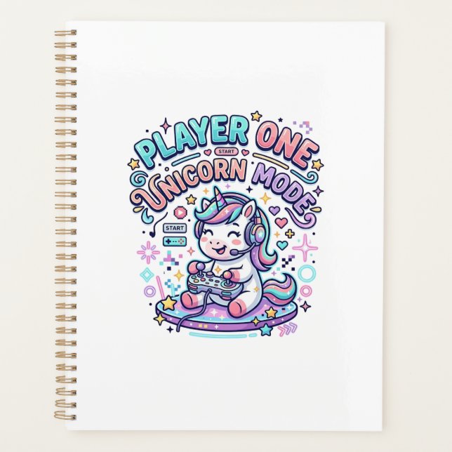 Joueur de licorne Un mode licorne Style rétro Grap (Devant)