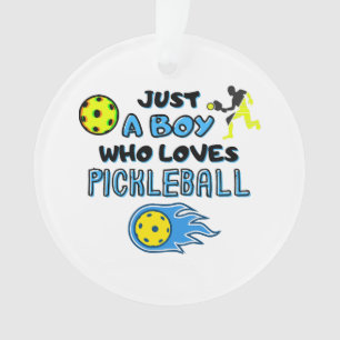 Joueur de Pickleball Drôle Juste Un Garçon Qui Aim