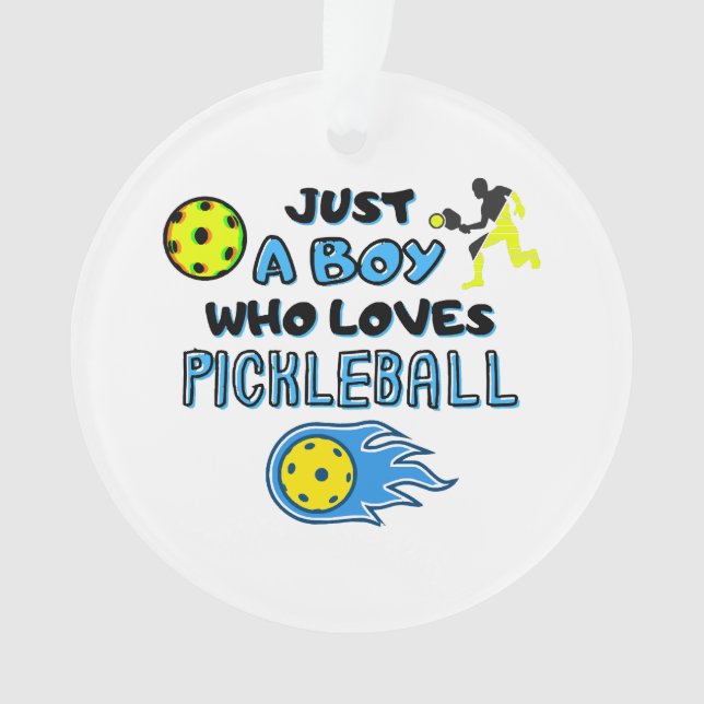 Joueur de Pickleball Drôle Juste Un Garçon Qui Aim (devant)