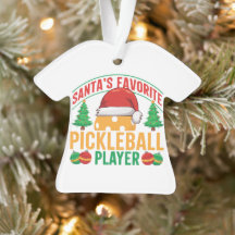 Joueur de Pickleball favori de père Noël - Amusant
