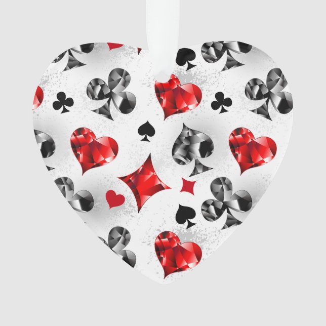 Joueur de poker Joueur de cartes de jouer costumes (devant)