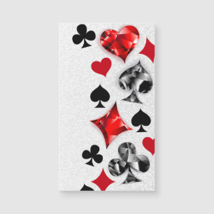 Joueur de poker Joueur de cartes de jouer costumes