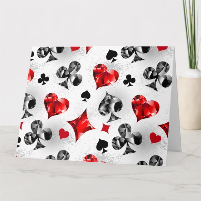 Joueur de poker Joueur de cartes de jouer costumes (Devant)