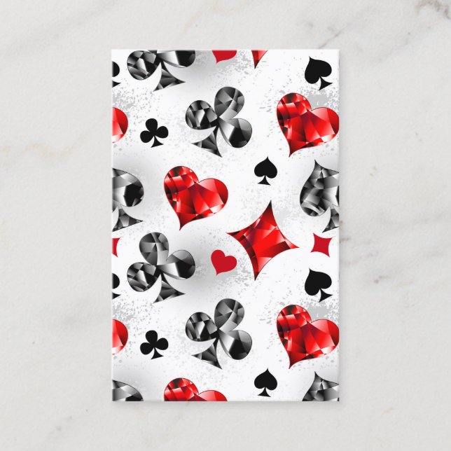 Joueur de poker Joueur de cartes de jouer costumes (Devant)