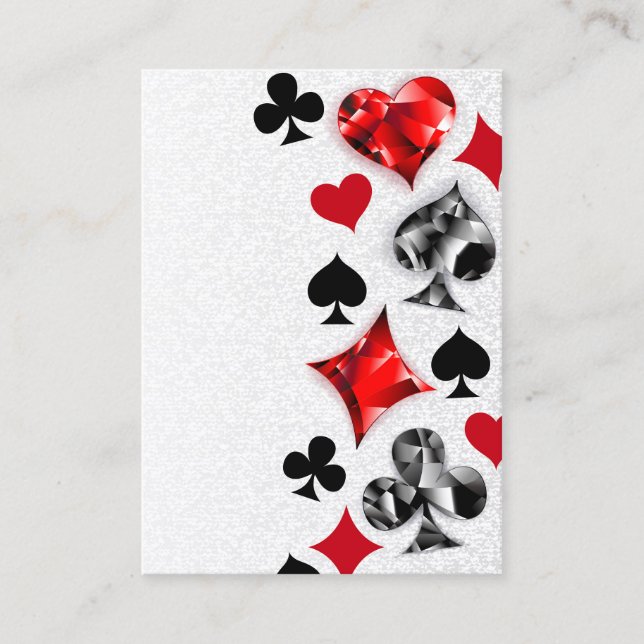 Joueur de poker Joueur de cartes de jouer costumes (Devant)