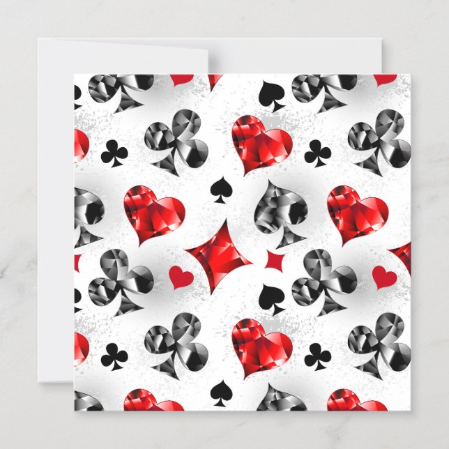 Joueur de poker Joueur de cartes de jouer costumes (Recto)