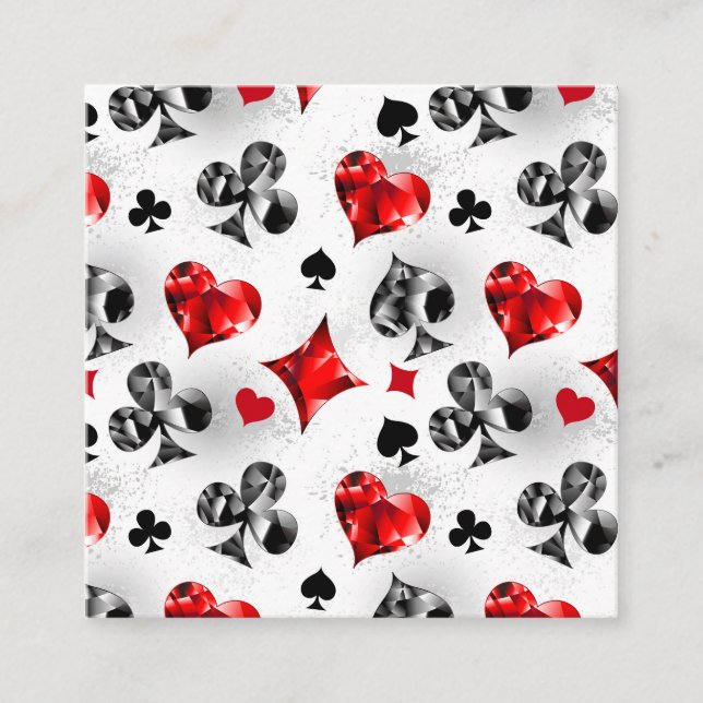 Joueur de poker Joueur de cartes de jouer costumes (Devant)