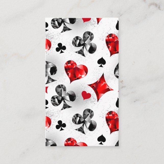 Joueur de poker Joueur de cartes de jouer costumes (Devant)