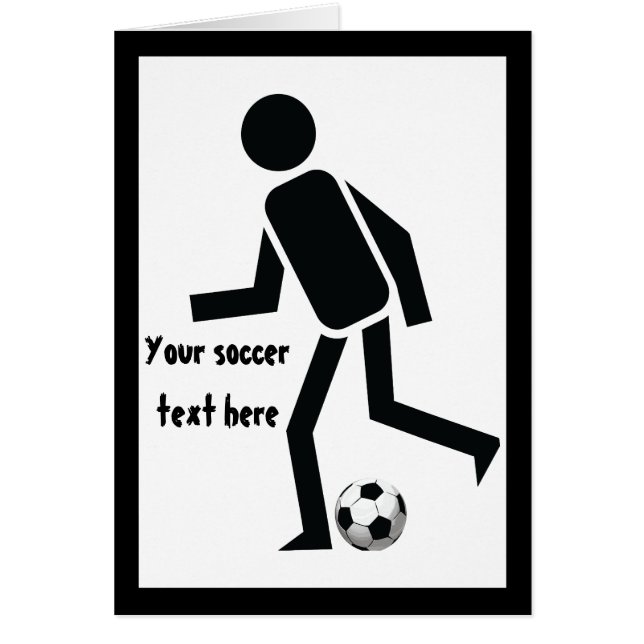Joueur de soccer et balle cadeau personnalisé (Devant)