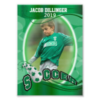 Joueur de soccer - Modèle d'impression photo décor