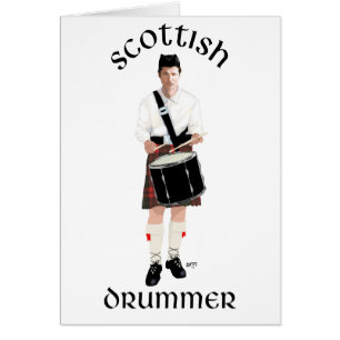 Joueur de tambour écossais - Kilt rouge