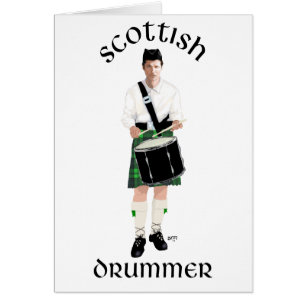 Joueur de tambour écossais - Kilt vert