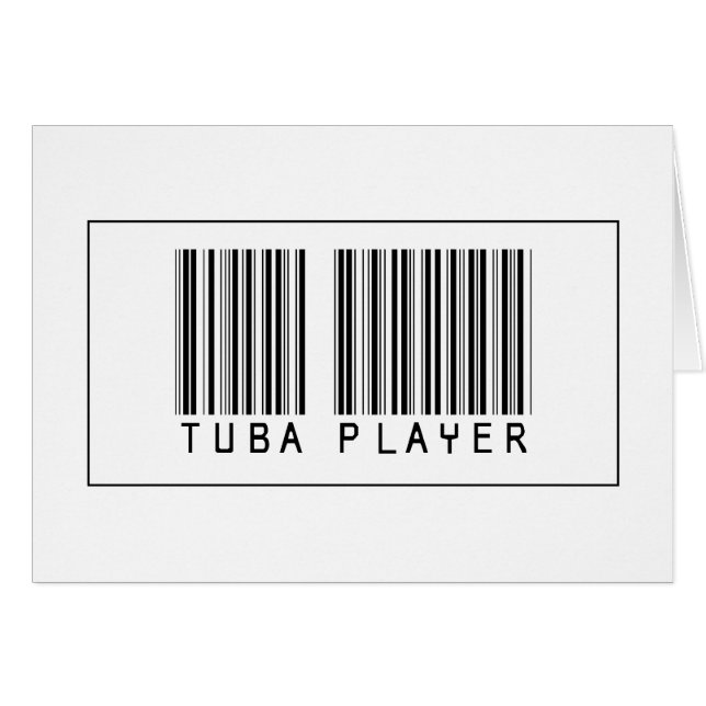 Joueur de tuba de code barres (Devant horizontal)