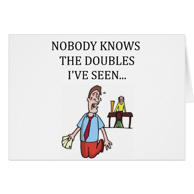 joueur en double de jeu de pont (Devant horizontal)