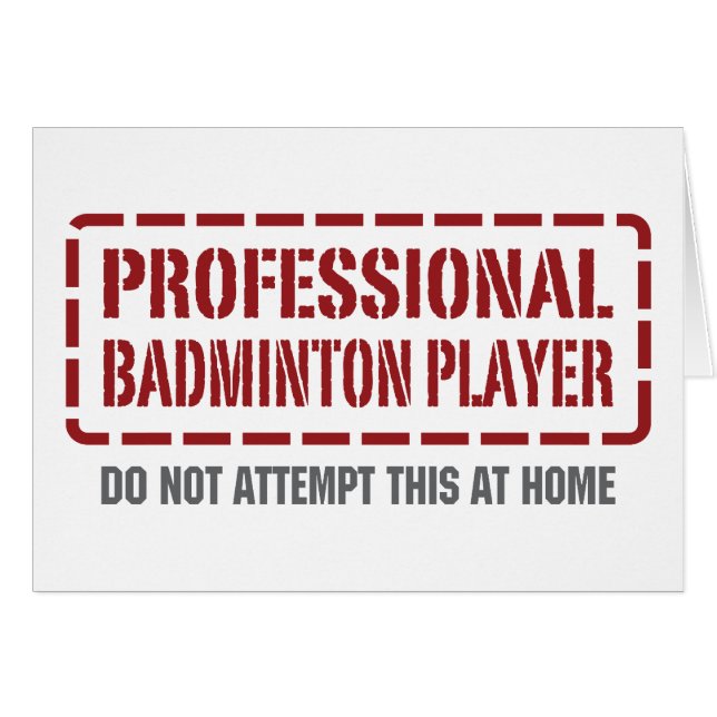 Joueur professionnel de badminton (Devant horizontal)