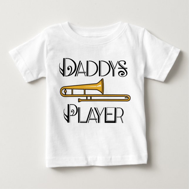Joueur Trombone de papa, bébé T-shirt (Devant)