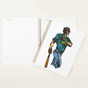 Joueur vintage de baseball Retro Sports Artwork