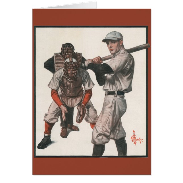 Joueurs de baseball de sport vintage (Devant)