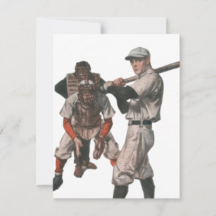 Joueurs de baseball de sport vintage