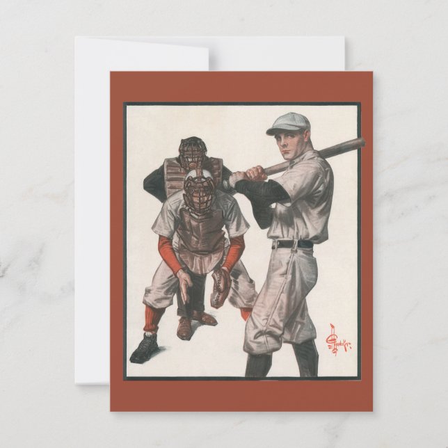 Joueurs de baseball de sport vintage (Devant)