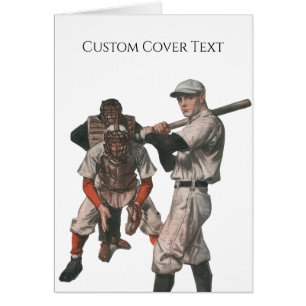 Joueurs de baseball de sport vintage