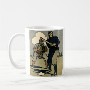 Joueurs de baseball de sport vintage, mug d'art st