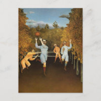 Joueurs de football par Henri Rousseau Carte posta