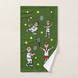 Joueurs De Tennis Tennis Tennis Serviette À Main