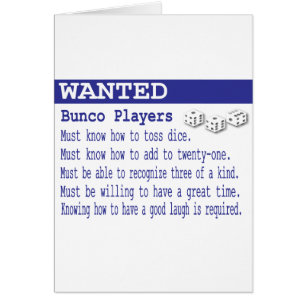 joueurs voulus de bunco