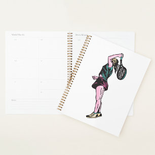 Joueuse de tennis Spiral Planner