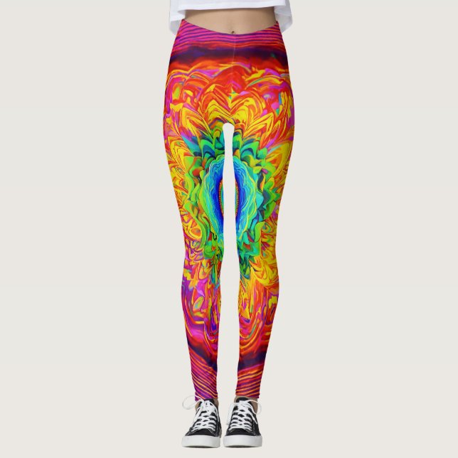 Joueuse et colorée Leggings de conception" (Devant)