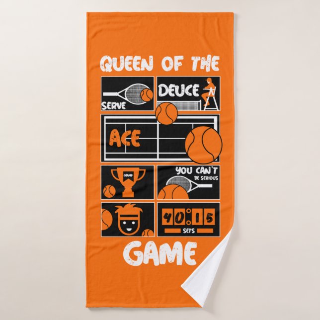 Joueuse Junior de Tennis (Serviette de bain)