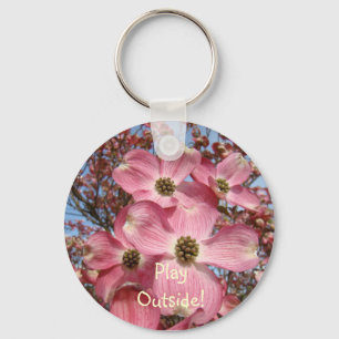 Jouez à l'extérieur ! porte-clés Fleurs de cornoui