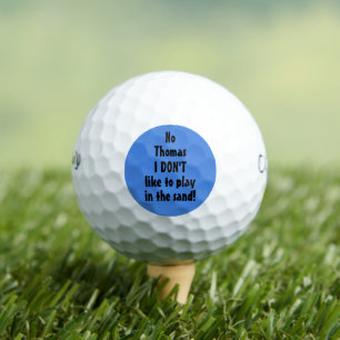 Jouez dans le sable Citation Drôles Balles de golf