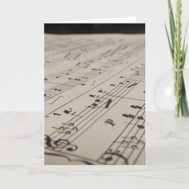 Jouez-Moi Une Carte De Voeux Chanson (Devant)