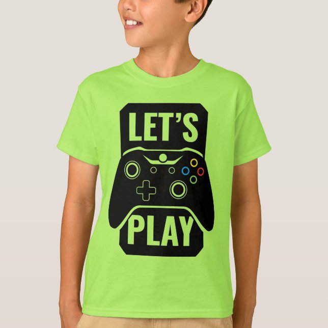 Jouons à des jeux vidéo T-shirt (Devant)
